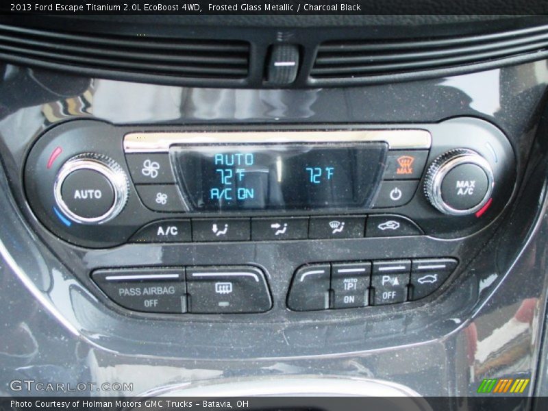 Frosted Glass Metallic / Charcoal Black 2013 Ford Escape Titanium 2.0L EcoBoost 4WD