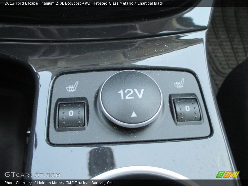 Frosted Glass Metallic / Charcoal Black 2013 Ford Escape Titanium 2.0L EcoBoost 4WD