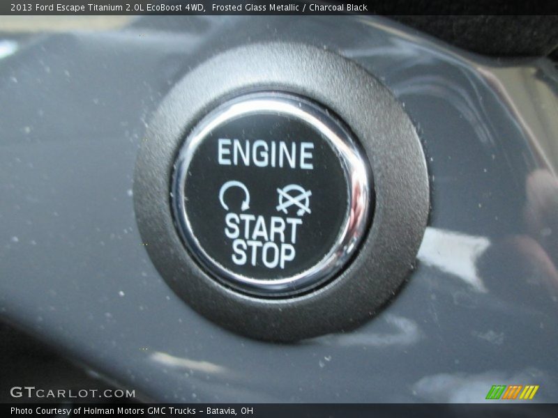 Frosted Glass Metallic / Charcoal Black 2013 Ford Escape Titanium 2.0L EcoBoost 4WD