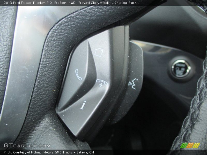 Frosted Glass Metallic / Charcoal Black 2013 Ford Escape Titanium 2.0L EcoBoost 4WD