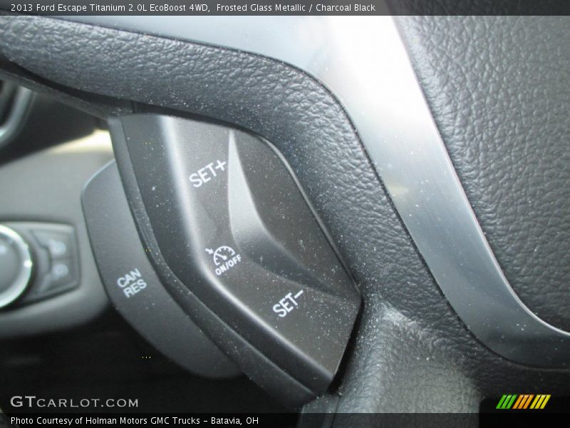 Frosted Glass Metallic / Charcoal Black 2013 Ford Escape Titanium 2.0L EcoBoost 4WD