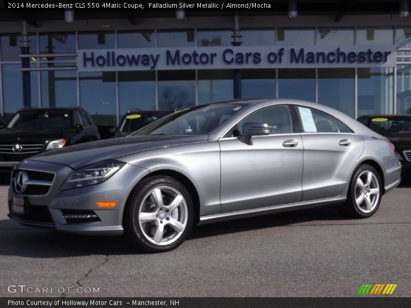Palladium Silver Metallic / Almond/Mocha 2014 Mercedes-Benz CLS 550 4Matic Coupe