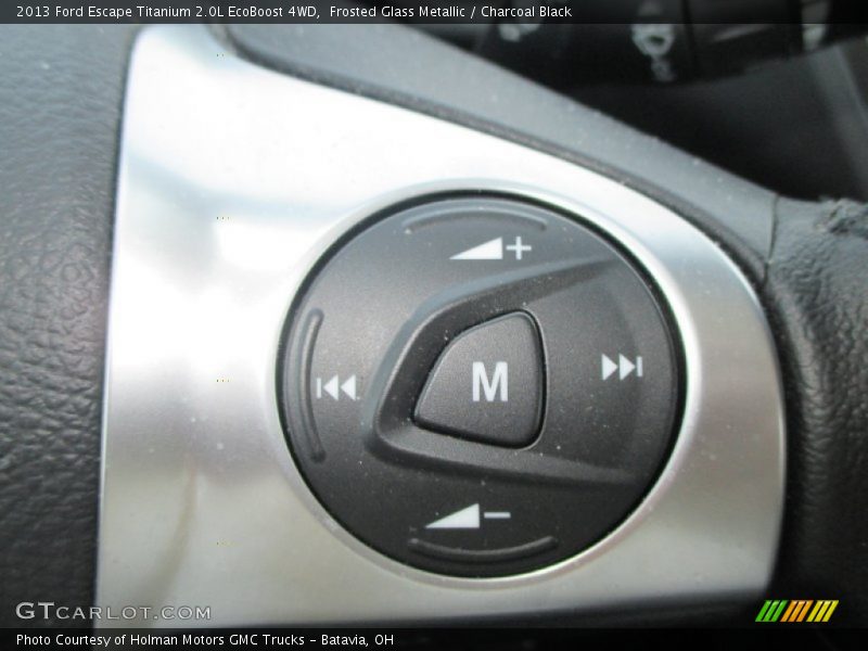 Frosted Glass Metallic / Charcoal Black 2013 Ford Escape Titanium 2.0L EcoBoost 4WD