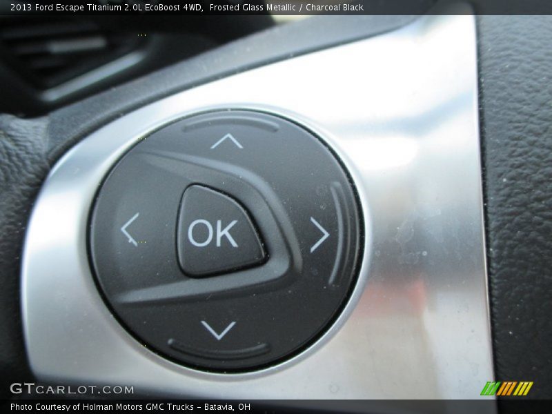 Frosted Glass Metallic / Charcoal Black 2013 Ford Escape Titanium 2.0L EcoBoost 4WD