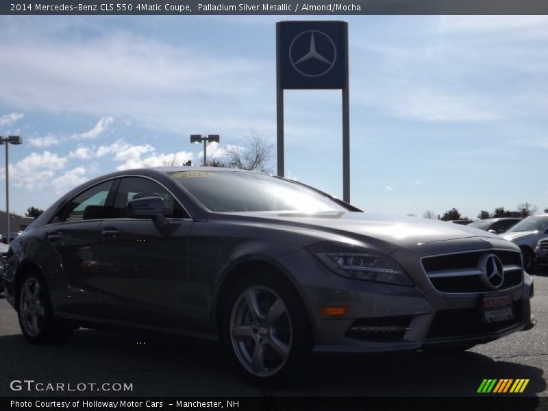 Palladium Silver Metallic / Almond/Mocha 2014 Mercedes-Benz CLS 550 4Matic Coupe