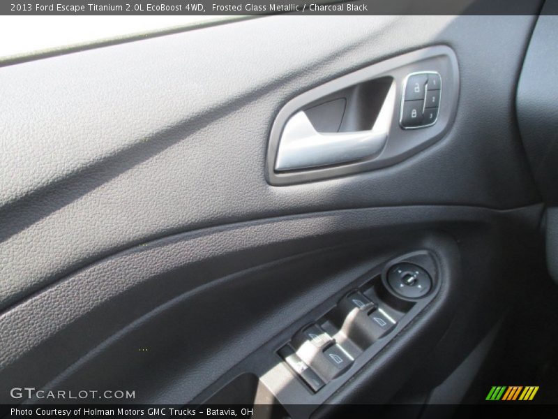 Frosted Glass Metallic / Charcoal Black 2013 Ford Escape Titanium 2.0L EcoBoost 4WD