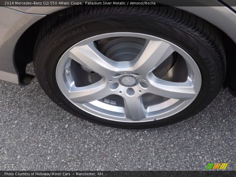 Palladium Silver Metallic / Almond/Mocha 2014 Mercedes-Benz CLS 550 4Matic Coupe