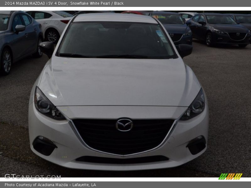 Snowflake White Pearl / Black 2014 Mazda MAZDA3 i SV 4 Door