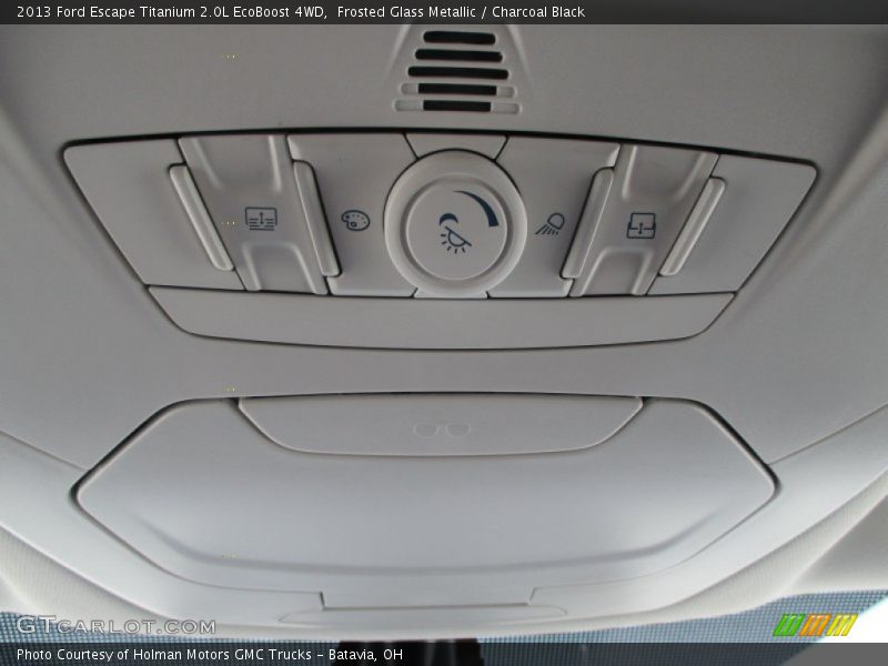 Frosted Glass Metallic / Charcoal Black 2013 Ford Escape Titanium 2.0L EcoBoost 4WD