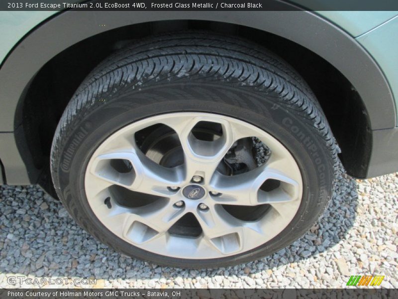Frosted Glass Metallic / Charcoal Black 2013 Ford Escape Titanium 2.0L EcoBoost 4WD
