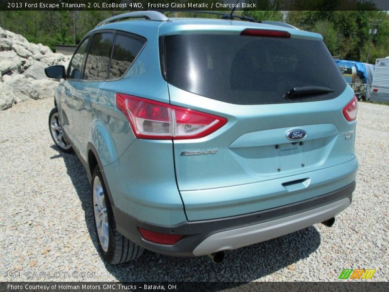 Frosted Glass Metallic / Charcoal Black 2013 Ford Escape Titanium 2.0L EcoBoost 4WD