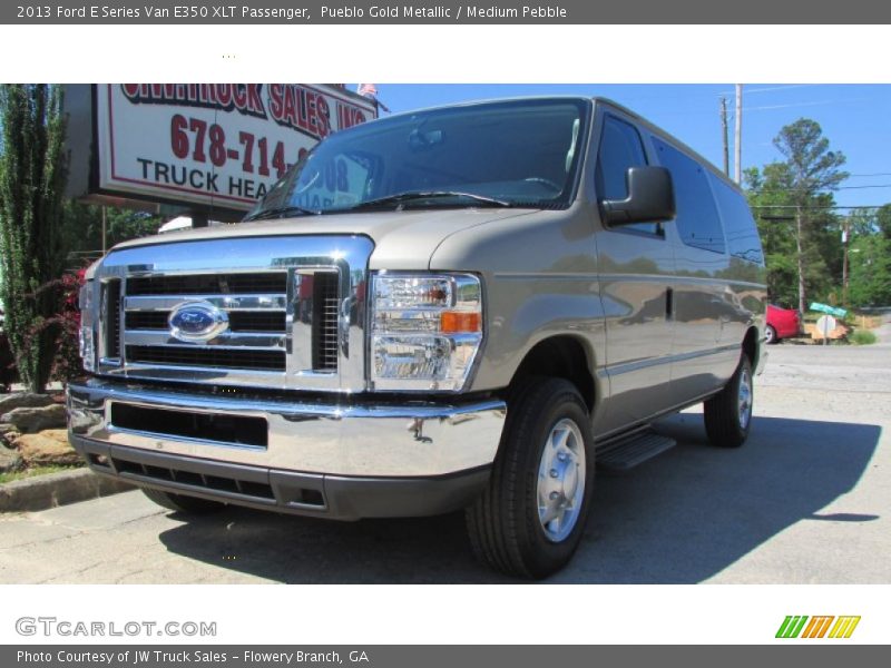 Pueblo Gold Metallic / Medium Pebble 2013 Ford E Series Van E350 XLT Passenger