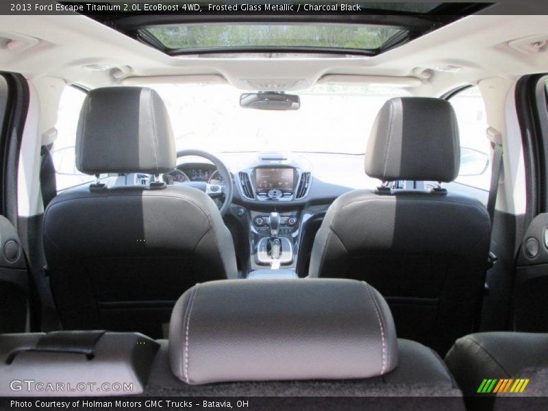 Frosted Glass Metallic / Charcoal Black 2013 Ford Escape Titanium 2.0L EcoBoost 4WD