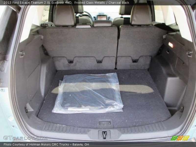 Frosted Glass Metallic / Charcoal Black 2013 Ford Escape Titanium 2.0L EcoBoost 4WD