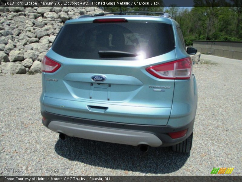 Frosted Glass Metallic / Charcoal Black 2013 Ford Escape Titanium 2.0L EcoBoost 4WD