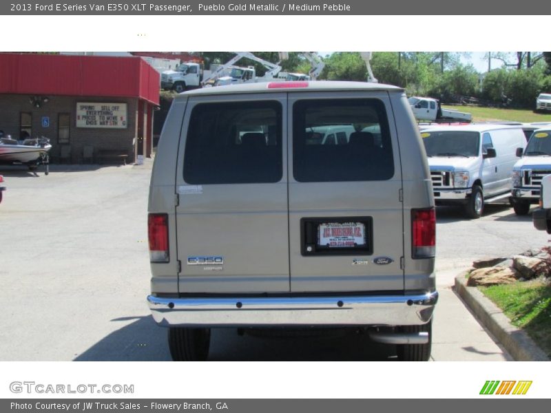 Pueblo Gold Metallic / Medium Pebble 2013 Ford E Series Van E350 XLT Passenger