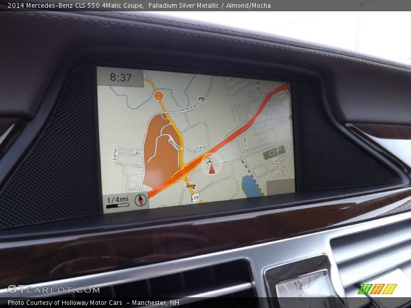 Palladium Silver Metallic / Almond/Mocha 2014 Mercedes-Benz CLS 550 4Matic Coupe