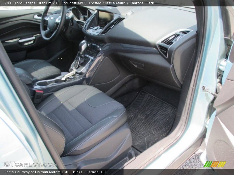 Frosted Glass Metallic / Charcoal Black 2013 Ford Escape Titanium 2.0L EcoBoost 4WD