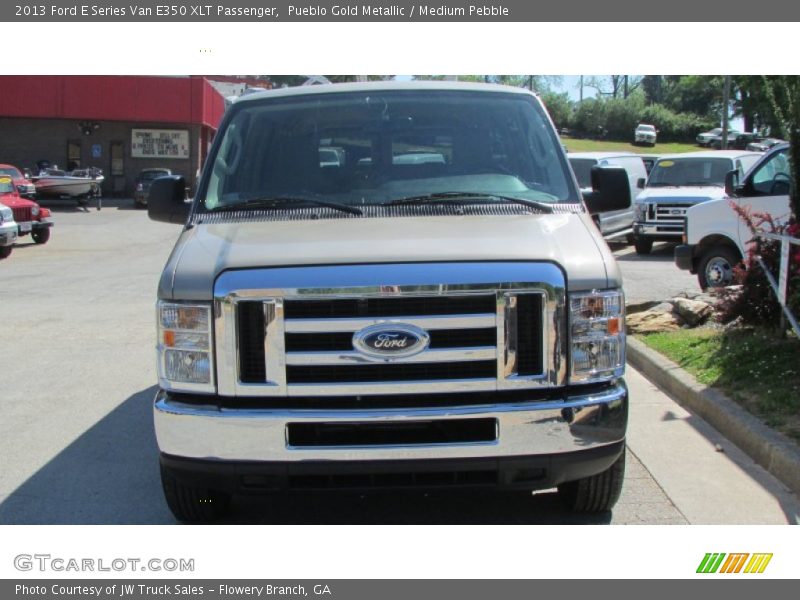 Pueblo Gold Metallic / Medium Pebble 2013 Ford E Series Van E350 XLT Passenger