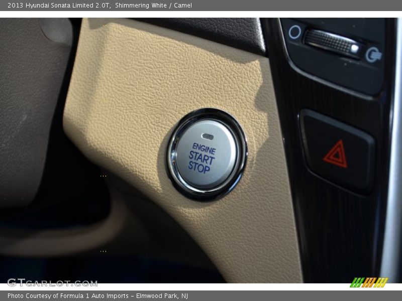 Shimmering White / Camel 2013 Hyundai Sonata Limited 2.0T