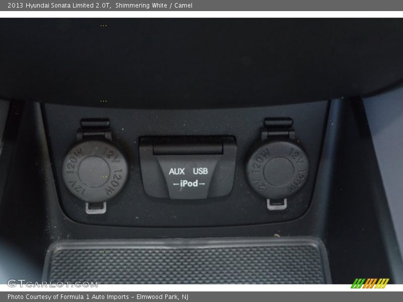 Shimmering White / Camel 2013 Hyundai Sonata Limited 2.0T