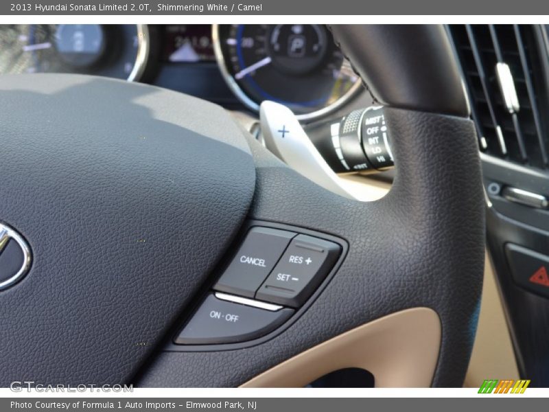 Shimmering White / Camel 2013 Hyundai Sonata Limited 2.0T