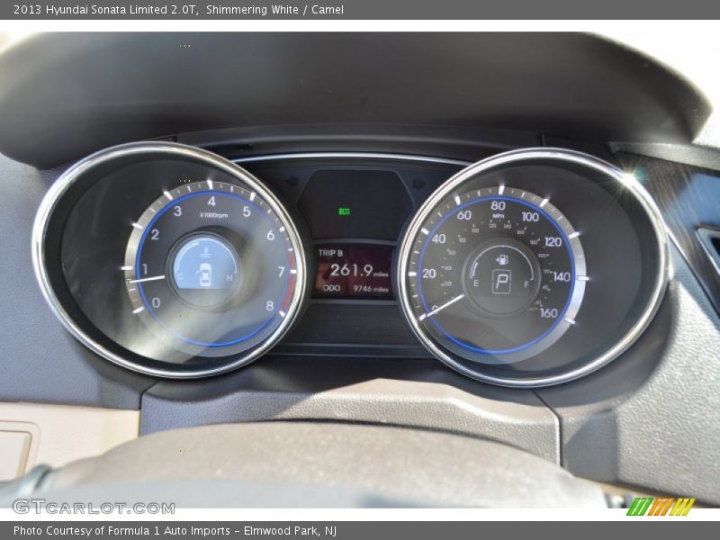 Shimmering White / Camel 2013 Hyundai Sonata Limited 2.0T