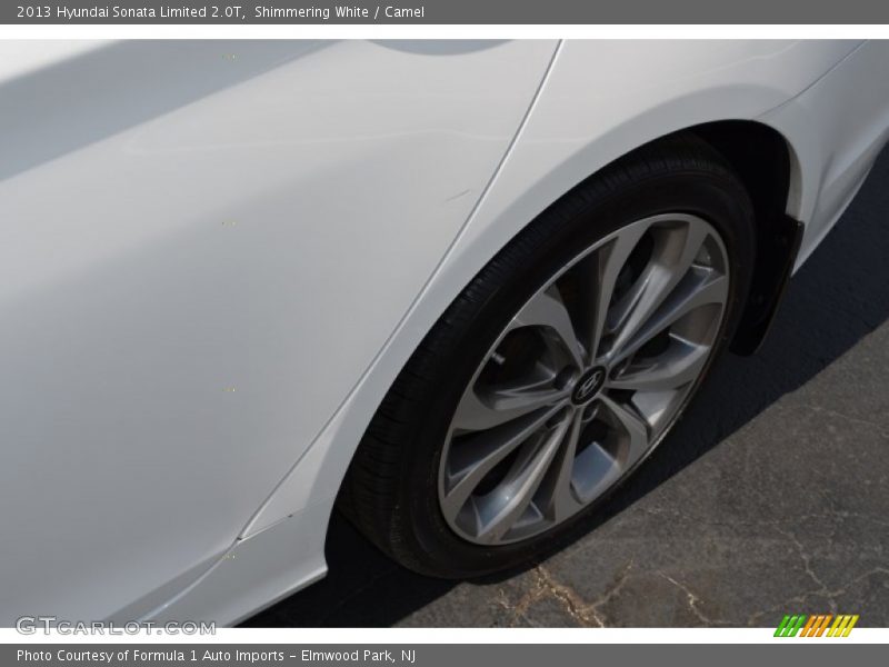 Shimmering White / Camel 2013 Hyundai Sonata Limited 2.0T