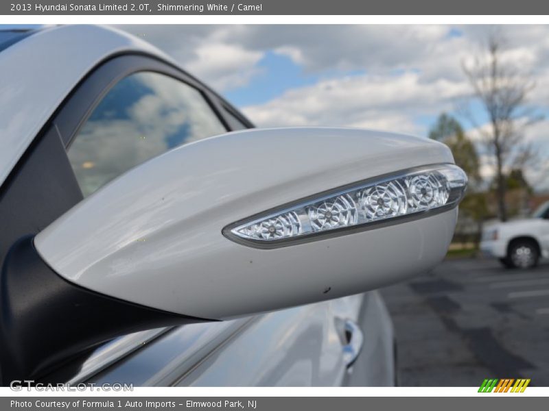 Shimmering White / Camel 2013 Hyundai Sonata Limited 2.0T