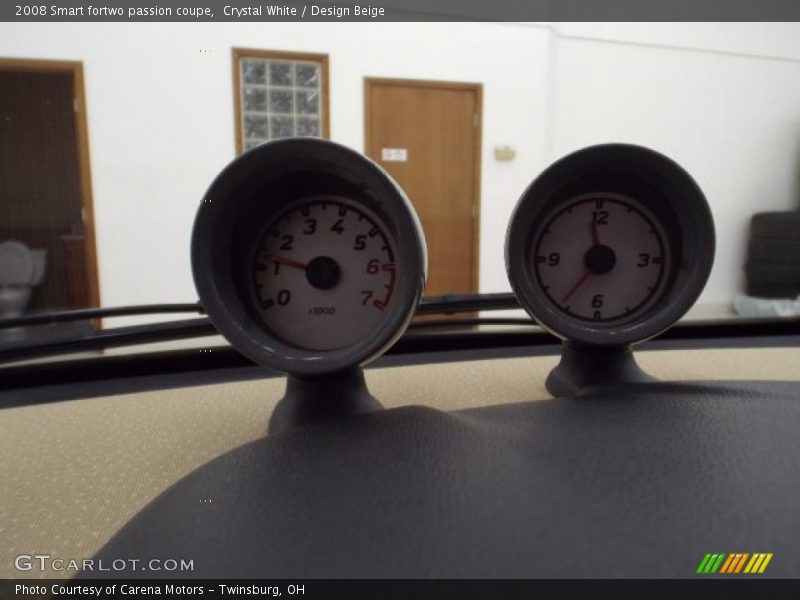Crystal White / Design Beige 2008 Smart fortwo passion coupe