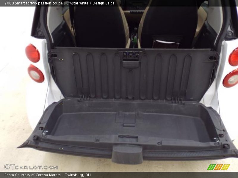 Crystal White / Design Beige 2008 Smart fortwo passion coupe