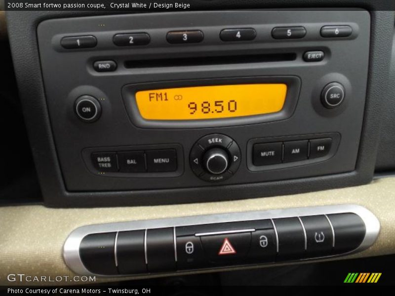 Crystal White / Design Beige 2008 Smart fortwo passion coupe
