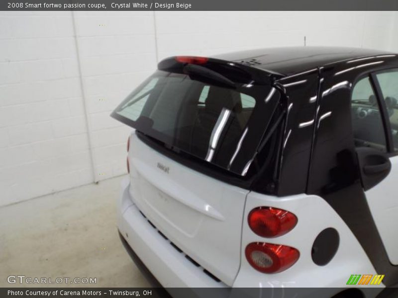 Crystal White / Design Beige 2008 Smart fortwo passion coupe