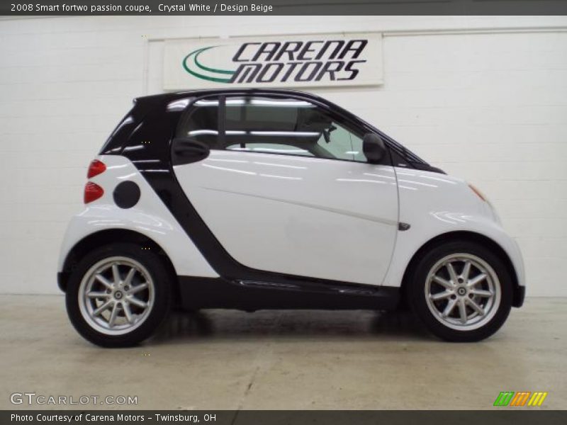 Crystal White / Design Beige 2008 Smart fortwo passion coupe