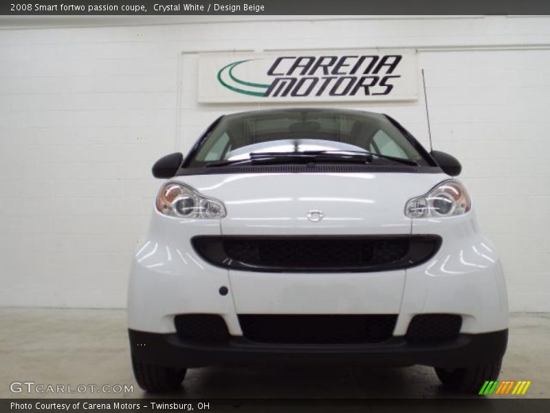 Crystal White / Design Beige 2008 Smart fortwo passion coupe
