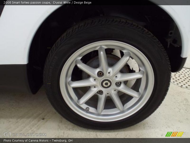 Crystal White / Design Beige 2008 Smart fortwo passion coupe