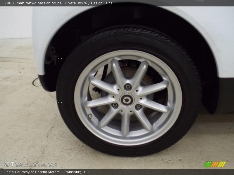 Crystal White / Design Beige 2008 Smart fortwo passion coupe