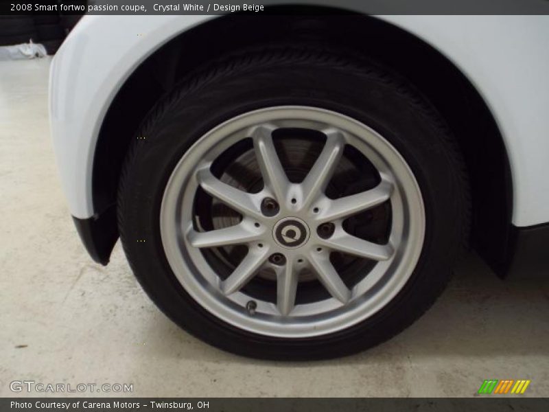 Crystal White / Design Beige 2008 Smart fortwo passion coupe