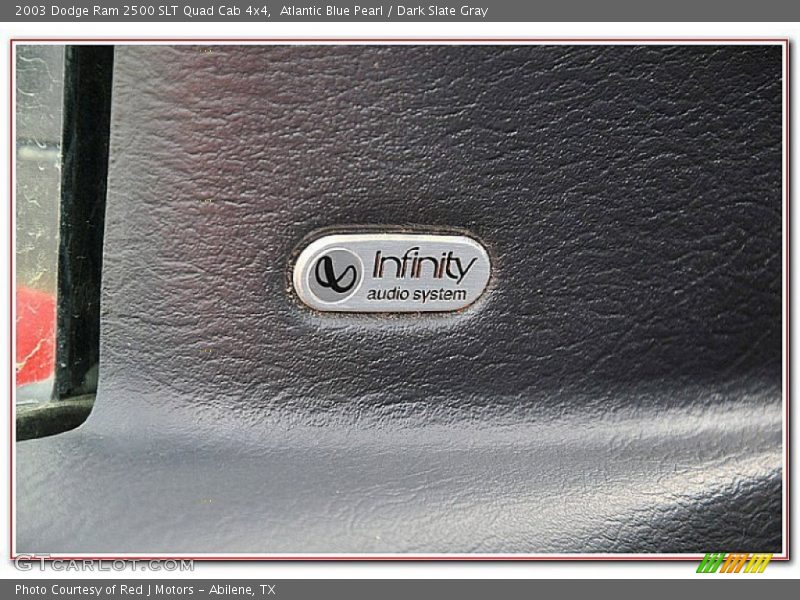 Atlantic Blue Pearl / Dark Slate Gray 2003 Dodge Ram 2500 SLT Quad Cab 4x4