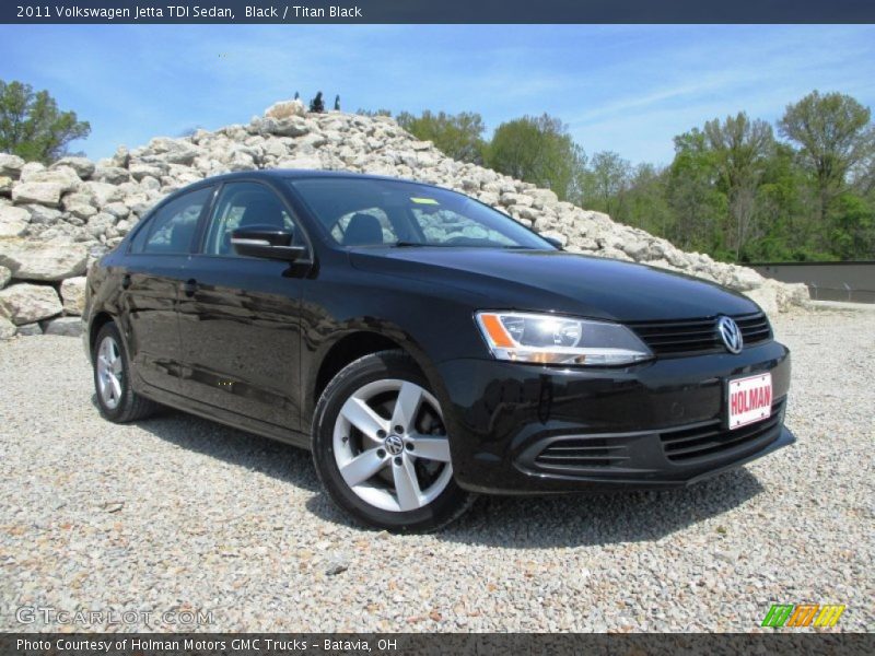 Black / Titan Black 2011 Volkswagen Jetta TDI Sedan