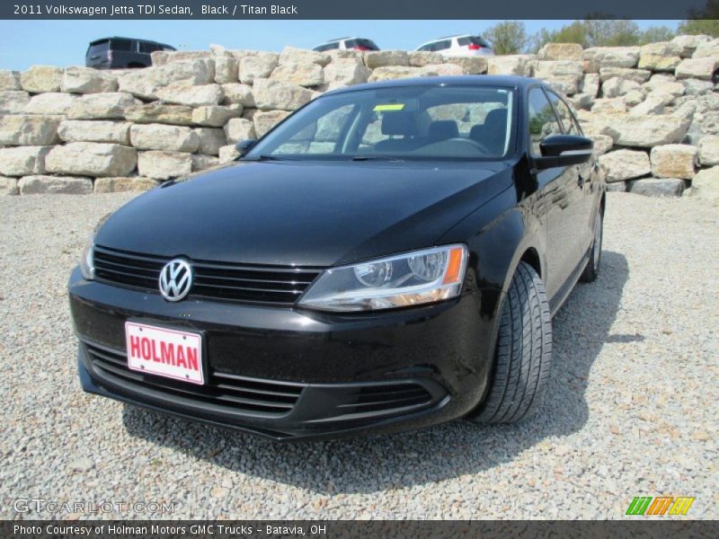Black / Titan Black 2011 Volkswagen Jetta TDI Sedan