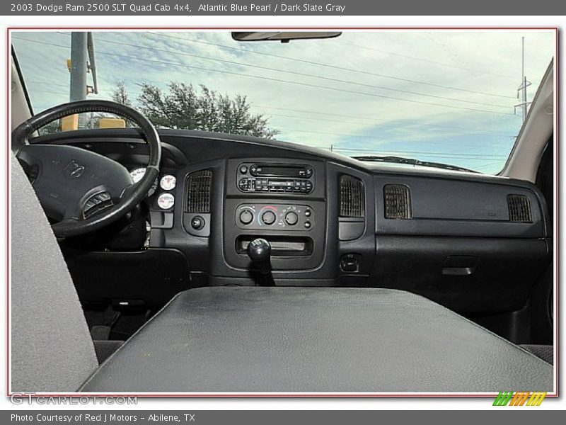 Atlantic Blue Pearl / Dark Slate Gray 2003 Dodge Ram 2500 SLT Quad Cab 4x4