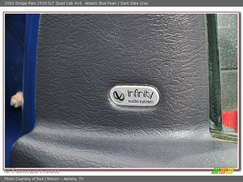 Atlantic Blue Pearl / Dark Slate Gray 2003 Dodge Ram 2500 SLT Quad Cab 4x4