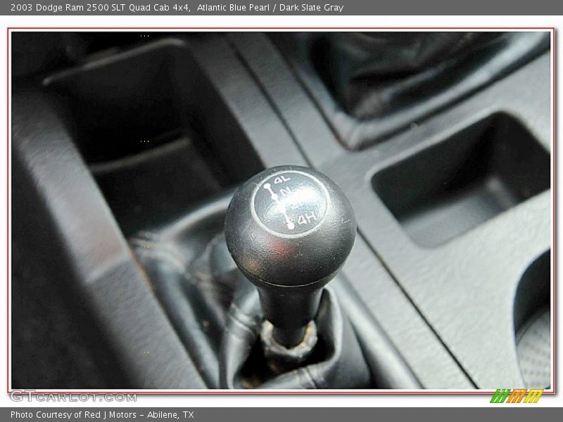 Atlantic Blue Pearl / Dark Slate Gray 2003 Dodge Ram 2500 SLT Quad Cab 4x4