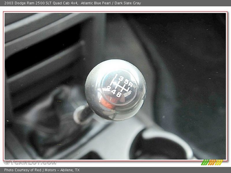 Atlantic Blue Pearl / Dark Slate Gray 2003 Dodge Ram 2500 SLT Quad Cab 4x4
