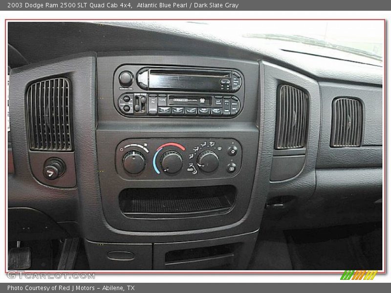 Atlantic Blue Pearl / Dark Slate Gray 2003 Dodge Ram 2500 SLT Quad Cab 4x4
