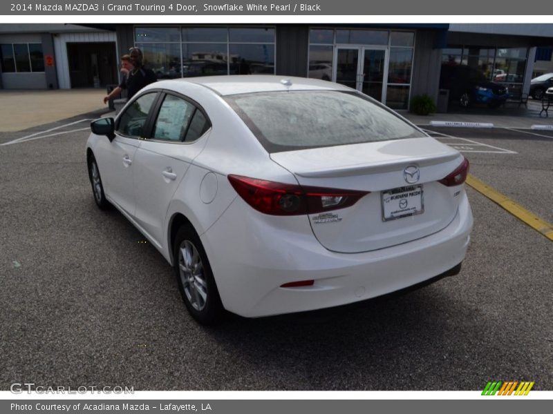 Snowflake White Pearl / Black 2014 Mazda MAZDA3 i Grand Touring 4 Door