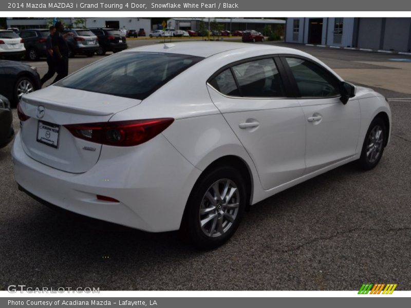 Snowflake White Pearl / Black 2014 Mazda MAZDA3 i Grand Touring 4 Door