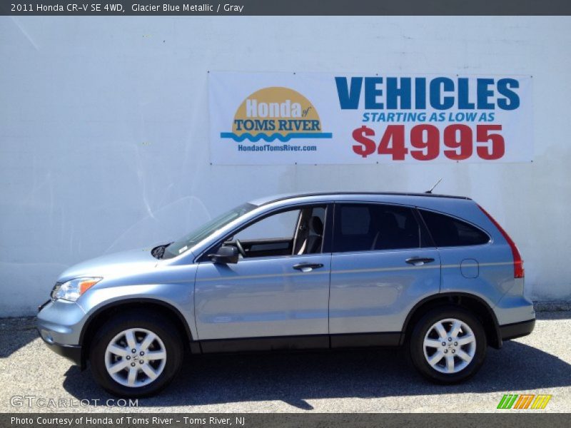 Glacier Blue Metallic / Gray 2011 Honda CR-V SE 4WD