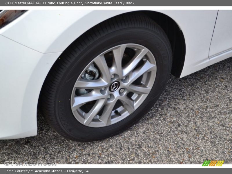 Snowflake White Pearl / Black 2014 Mazda MAZDA3 i Grand Touring 4 Door